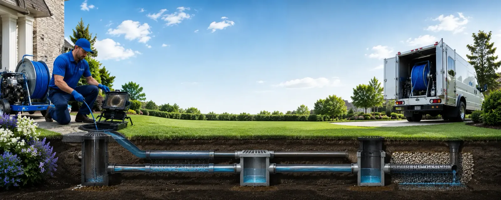 Outdoor drain cleaning information for Welsh, LA